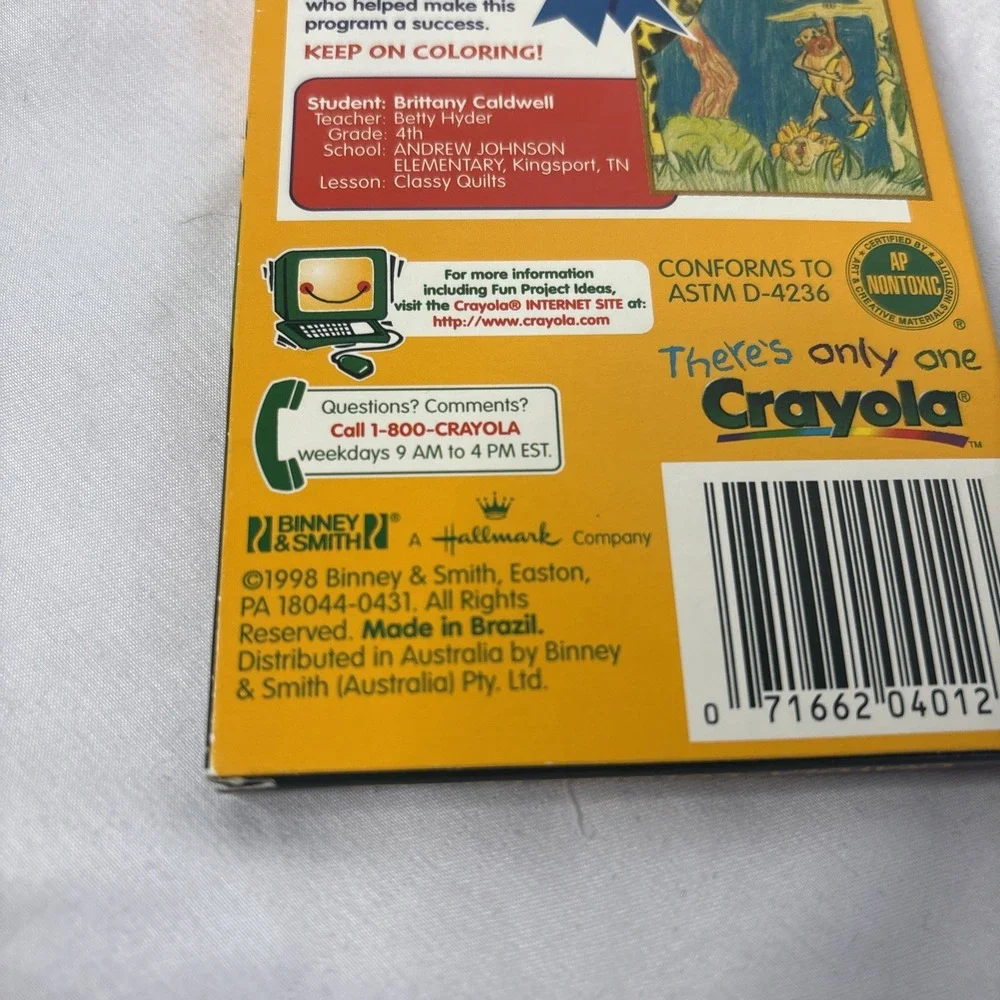 Vintage Crayola Colored‎ Pencils (12) 1998 Binney & Smith NOS Pre-sharpened